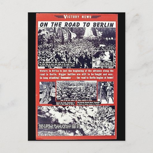 ベルリンへの道のりで ポストカード (正面)