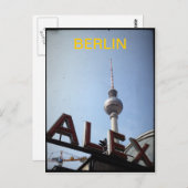 ベルリンアレクサンダープラッツTVタワーポストカード ポストカード (正面/裏面)