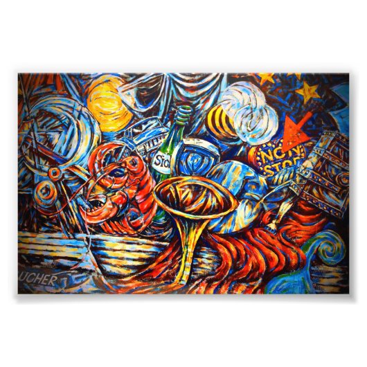 ベルリンウォールグラフィティアートワーク通りアートドイツ フォトプリント            (正面)