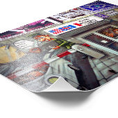 ベルリンウォールグラフィティアートワーク通りアートドイツ フォトプリント            (角)