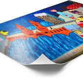 ベルリンウォールグラフィティアートワーク通りアートドイツ フォトプリント            (角)