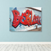 ベルリンウォールグラフィティ キャンバスプリント (インサイチュ (ウッドフロア))