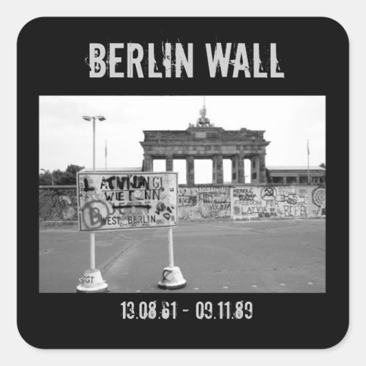ベルリンウォール スクエアシール (正面)