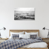 ベルリンガム、WA波止場材船図 キャンバスプリント (インサイチュ (寝室))