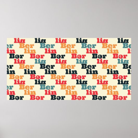 ベルリンクリエイティブパターン。 ポスター (正面)