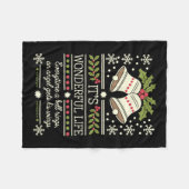 ベルリングや輪の度に素敵なライフシャツだ フリースブランケット (正面(横))