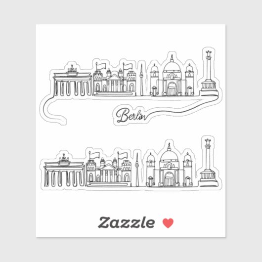 ベルリンシティスカイライン シール (シート)