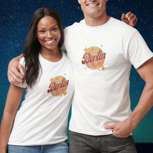 ベルリンシティドイツレトロヴィンテージブラウン Tシャツ