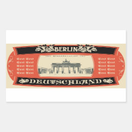 ベルリンステッカー 長方形シール