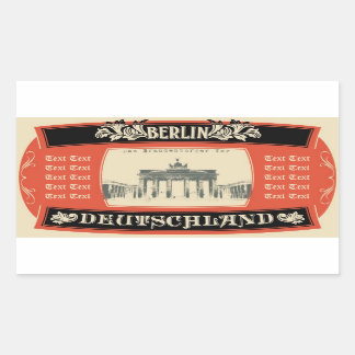 ベルリンステッカー 長方形シール