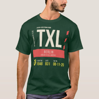 ベルリンテゲルエアポースタイリッシュトラゲッジタグTXL Tシャツ