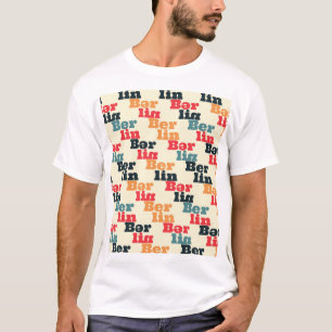 ベルリンデジタルクリエイティブ、プリントパターン。 Tシャツ