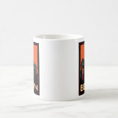 ベルリンドイツのオクトーバーフェストのアール・デコのレトロ旅行 コーヒーマグカップ (中央)