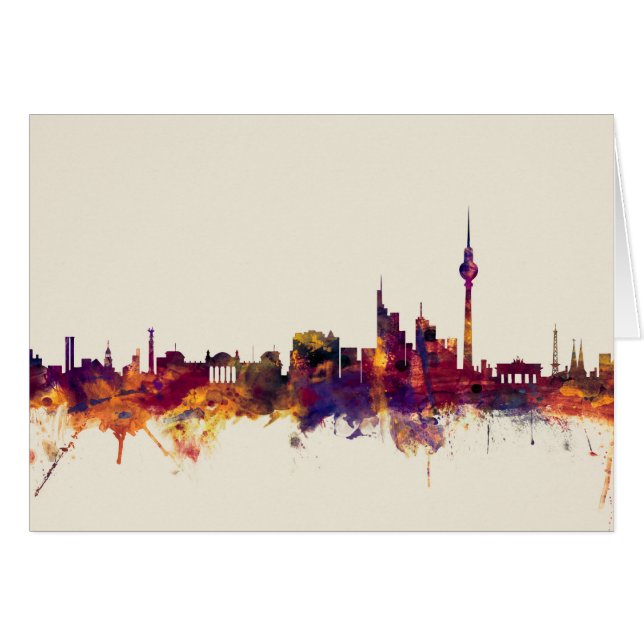 ベルリンドイツのスカイライン (正面横)