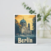 ベルリンドイツアートヴィンテージトラベルイラストレーション ポストカード (スタンド正面)