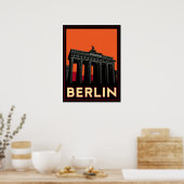 ベルリンドイツオクトーバーフェストアートデコレトロ旅行 ポスター (キッチン)