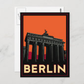 ベルリンドイツオクトーバーフェストアートデコレトロ旅行 ポストカード (正面/裏面)