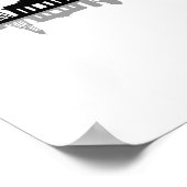 ベルリンドイツキャピタルシティスカイラインシルエット ポスター (角)