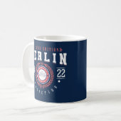 ベルリンドイツシティトラベラーズスポーツスタイルネイビー コーヒーマグカップ (正面左)