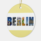 ベルリンドイツシティトラベルフォト セラミックオーナメント (左)
