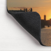 ベルリンドイツスカイラインナイトポストカードフェルンセチューム マウスパッド (コーナー)