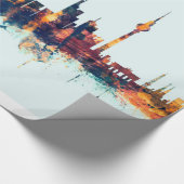 ベルリンドイツスカイライン ラッピングペーパー (角)