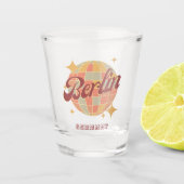 ベルリンドイツディスコボールレトロヴィンテージ ショットグラス (正面)