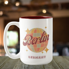 ベルリンドイツディスコボールレトロヴィンテージ ツートーンマグカップ