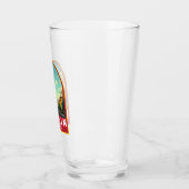 ベルリンドイツトラベルアートヴィンテージ タンブラーグラス (左)