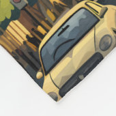 ベルリンドイツトラベルアートヴィンテージ フリースブランケット (角)