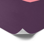 ベルリンドイツピンクヴィンテージトラベル ポスター (角)