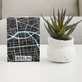 ベルリンドイツブラックシティの地図 ポストカード