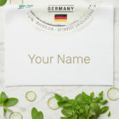 ベルリンドイツブランデンバーグゲートヴィンテージ土産 キッチンタオル (折り畳み)