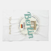 ベルリンドイツブランデンバーグゲートヴィンテージ土産 キッチンタオル (横)