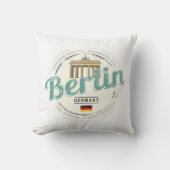 ベルリンドイツブランデンバーグゲートヴィンテージ土産 クッション (正面)