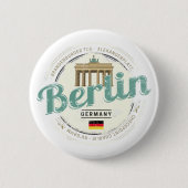 ベルリンドイツブランデンバーグゲートヴィンテージ土産 缶バッジ (正面)