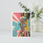 ベルリンドイツポップ・アートのアートトラベルイラストレーション ポストカード (スタンド正面)