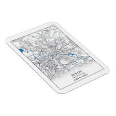 ベルリンドイツランドドイツの街の地図と旅行の愛好家 マグネット (右側)