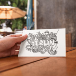 ベルリンドイツランドマーキング土産 ポストカード