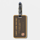 ベルリンドイツレトロヴィンテージトラベル ラゲッジタグ (裏面縦)