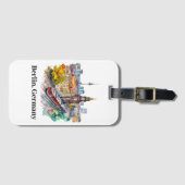 ベルリンドイツヴィンテージトラベルスカイライン ラゲッジタグ (正面横)