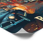 ベルリンドイツヴィンテージレトロ旅行イラストレーション ポスター (角)