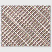 ベルリンドイツ国旗の色タイポグラフィ ラッピングペーパー (フラット)