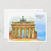 ベルリンドイツ水彩絵葉書 | トラベルスーフェン シーズンポストカード (正面/裏面)