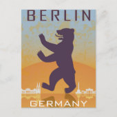 ベルリンドイツ鉄道旅行アートヴィンテージ ポストカード (正面)