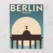 ベルリンドイツ鉄道旅行アートヴィンテージ ポストカード (正面)