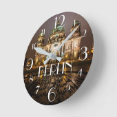 ベルリンドイツ ラウンド壁時計 (傾斜)