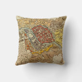 ベルリンドイツ(1789年)のヴィンテージの地図 クッション (裏面)