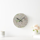 ベルリンドイツ(1905年)のヴィンテージの地図 ラウンド壁時計 (ホーム)