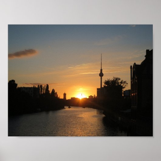 ベルリンナクトドイツフェルンセトゥルムナクトスカイライン ポスター (正面)
